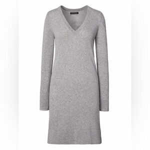 Banana Republic Italian Merino Wool Cashmere V-neck Sweater Dress